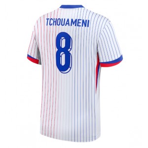 Fotbalové Dres Francie Aurelien Tchouameni #8 Venkovní Oblečení ME 2024 Krátký Rukáv